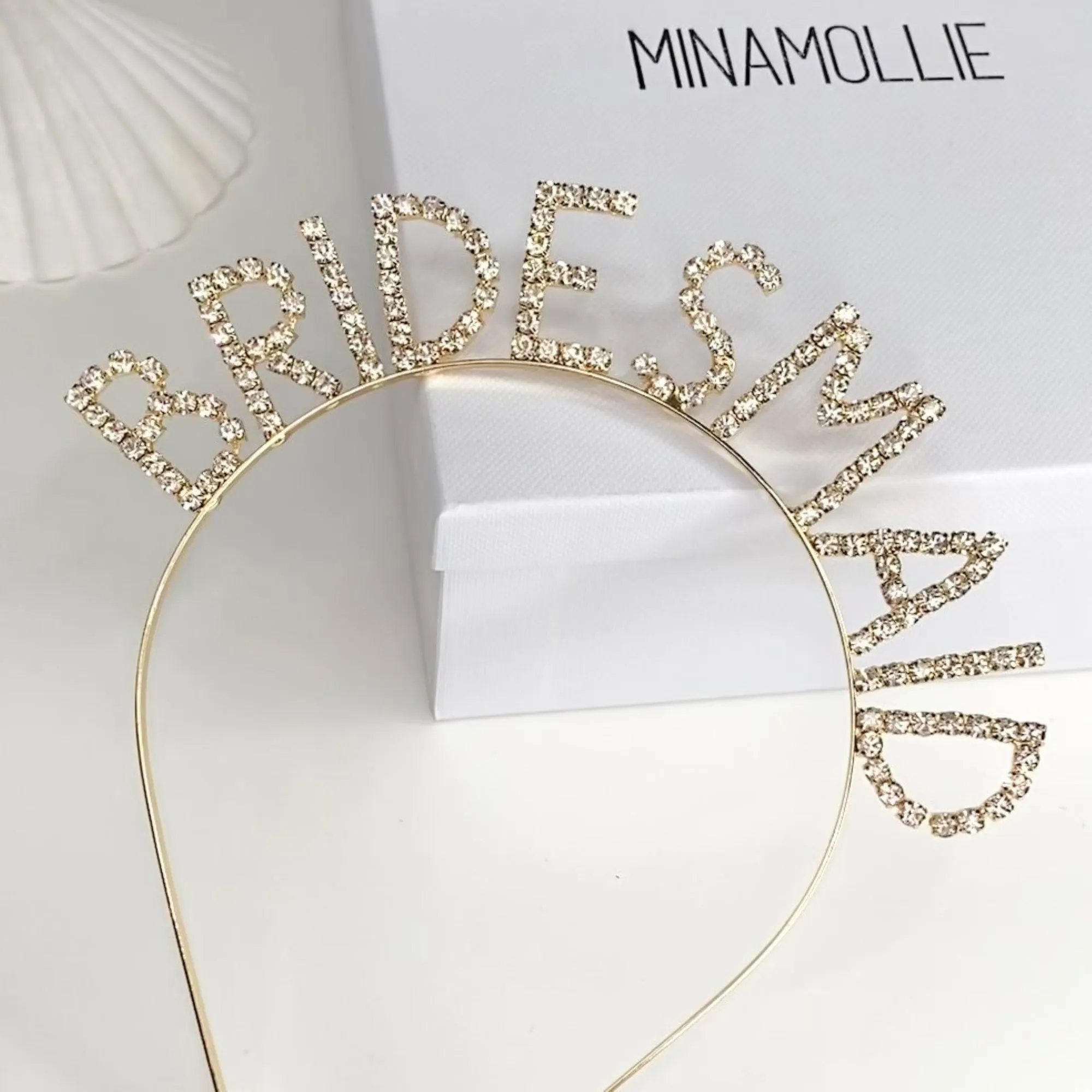 Bridesmaid Headband in Gold