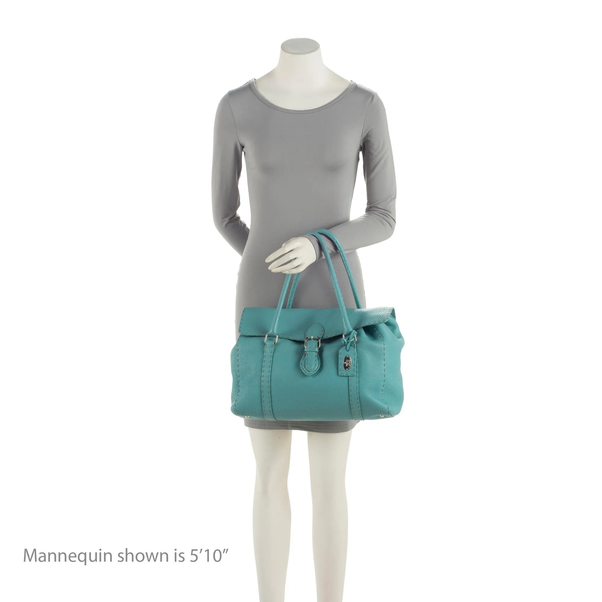 Fendi Selleria Leather Linda Large Satchel (SHF-1fEOnp)
