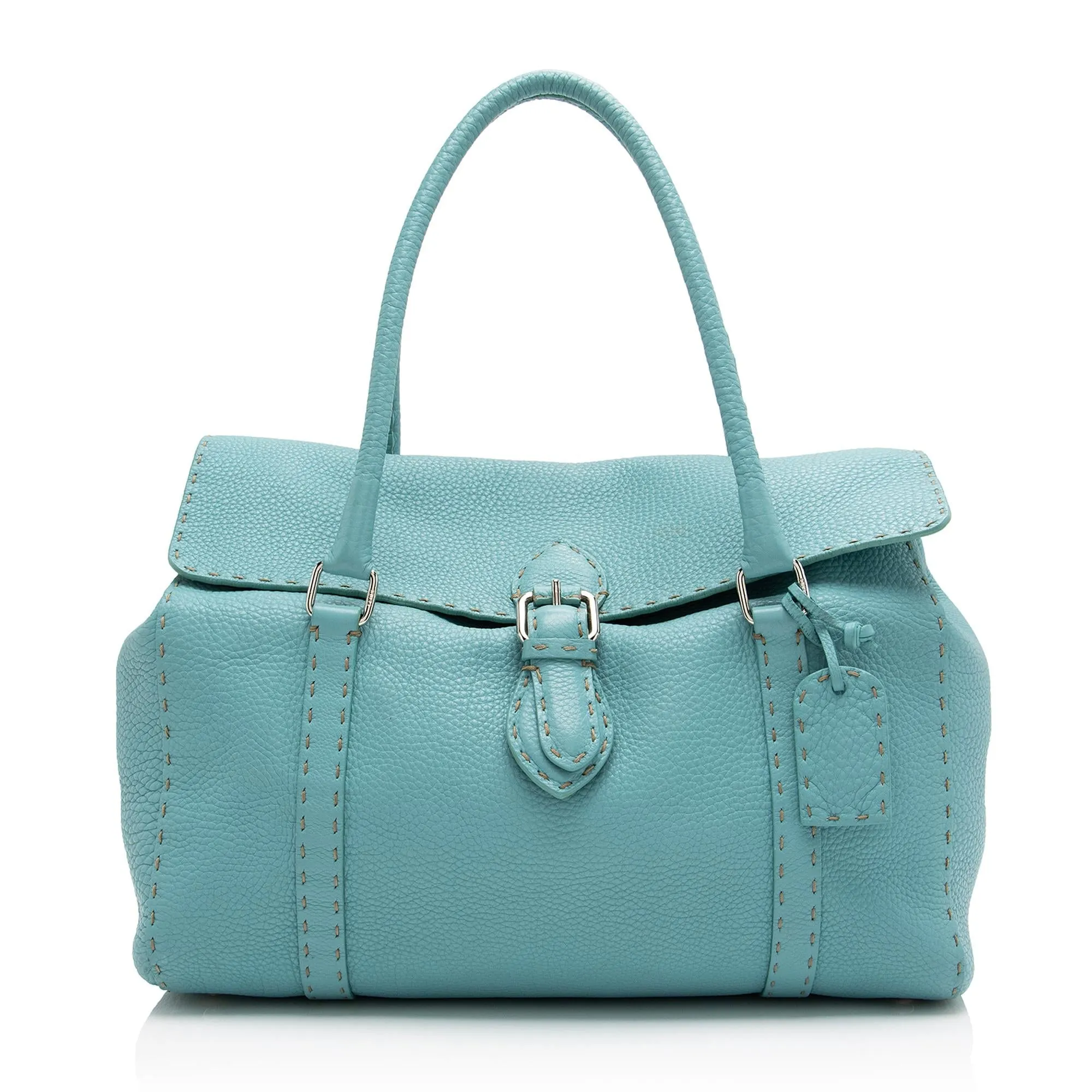 Fendi Selleria Leather Linda Large Satchel (SHF-1fEOnp)