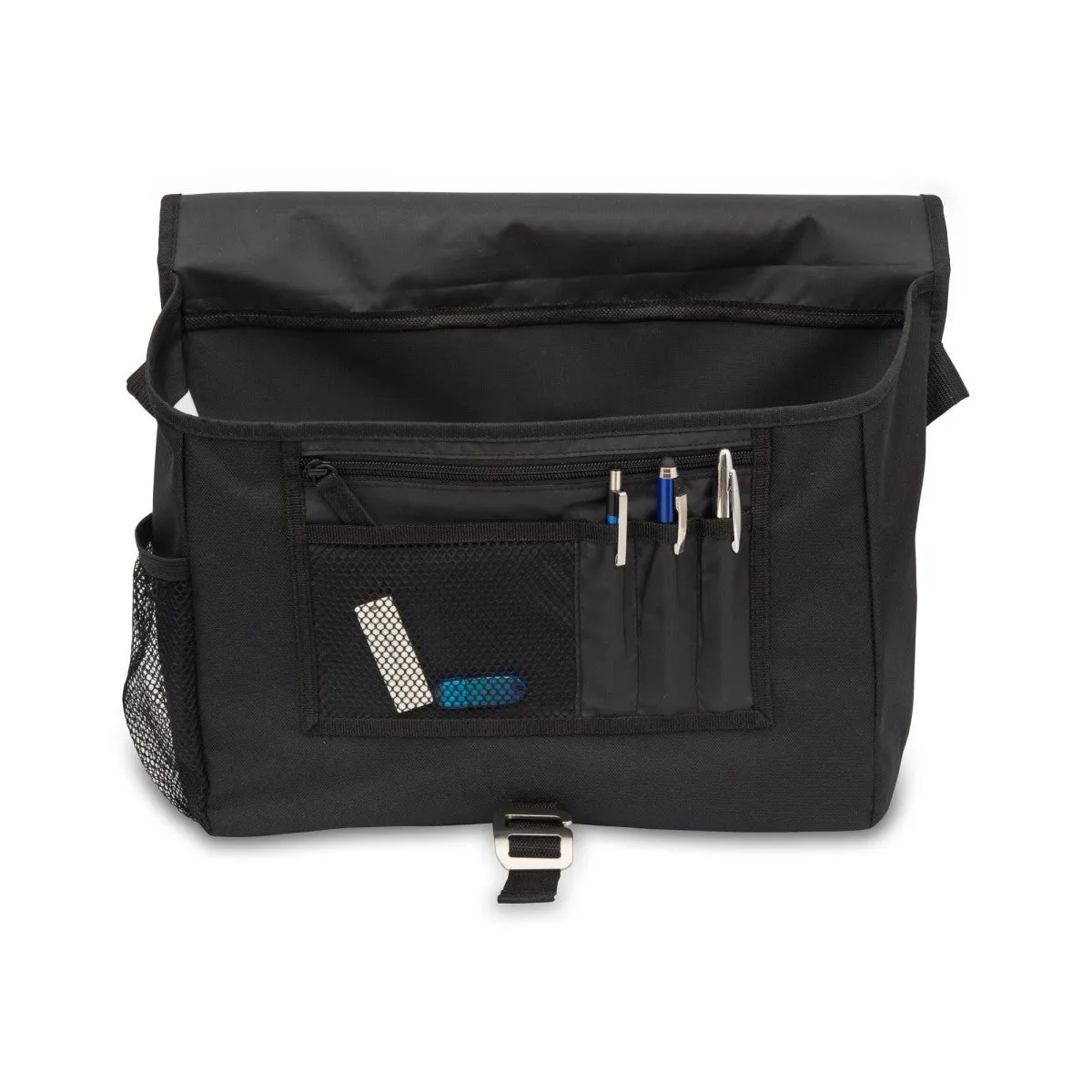 Gemline Black Subway Messenger Bag