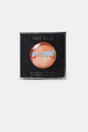 Party Queen Professional Terracotta Stardust Multi-Purpose Blush - Grapefruit