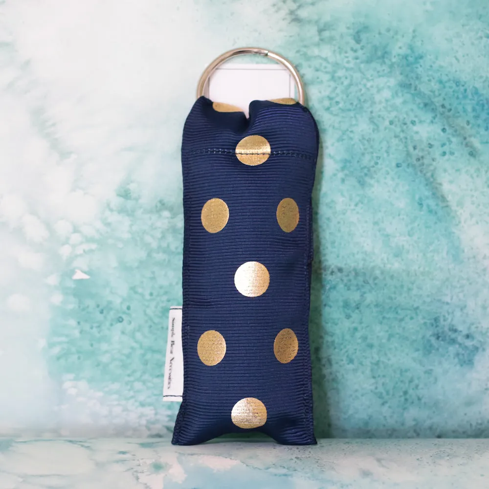 Polka Dot Lip Stick Holder in Navy