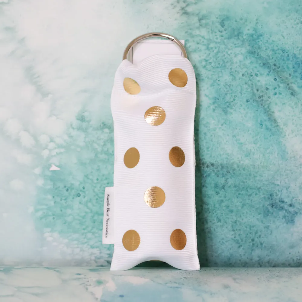 Polka Dot Lip Stick Holder in White
