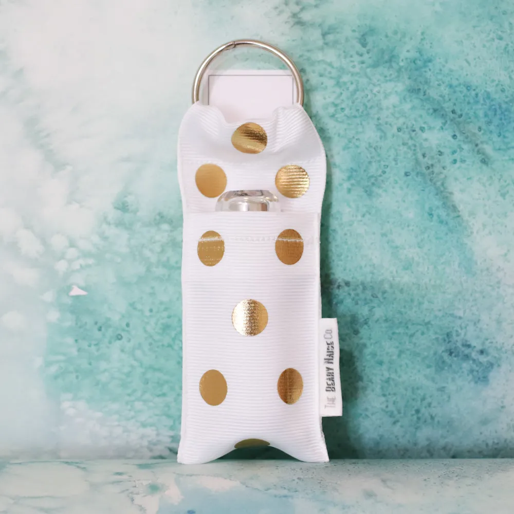 Polka Dot Lip Stick Holder in White