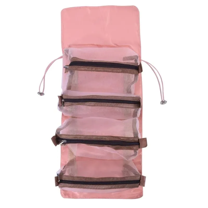 Women's Drawstring Cosmetic Bag Travel Makeup Storage Bag S3730145
