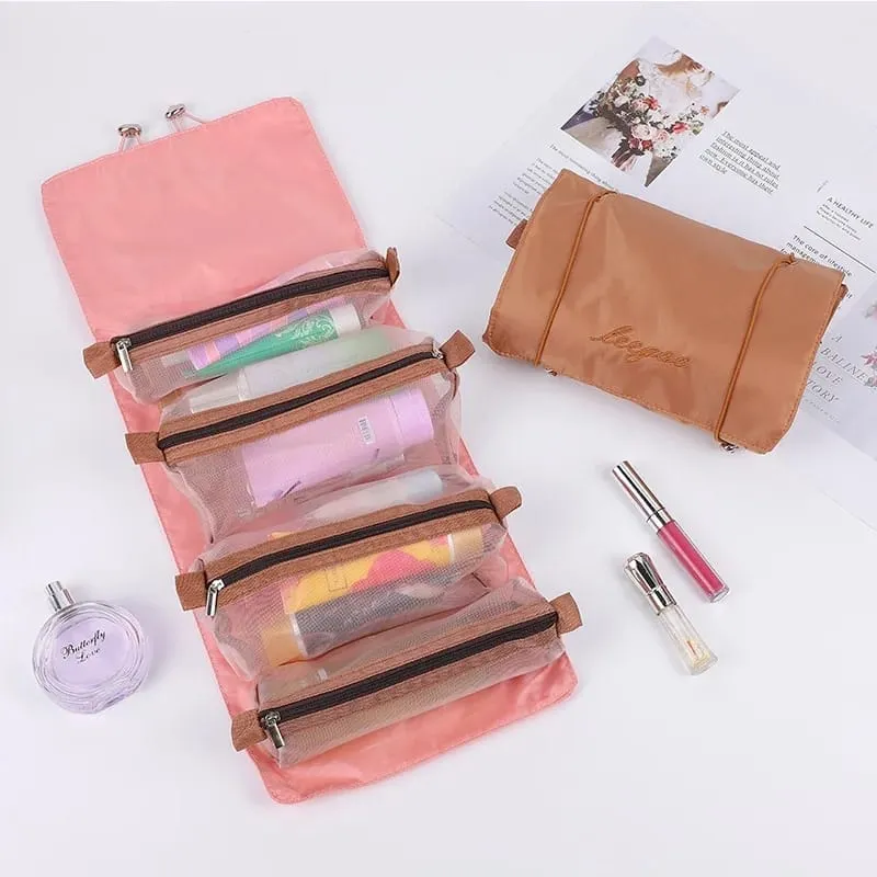 Women's Drawstring Cosmetic Bag Travel Makeup Storage Bag S3730145